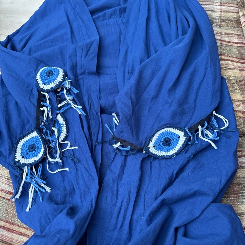 Blue Evil Eye Swim Coverup - Picture 6 of 6